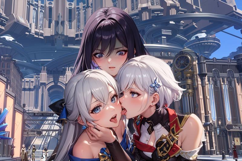 10076-451347622-multiple girls,3girls,cheek biting,_lora_last_0.7_,tongue,long hair,grey eyes,bronya zaychik,bangs,earrings,tongue out,open mout.png